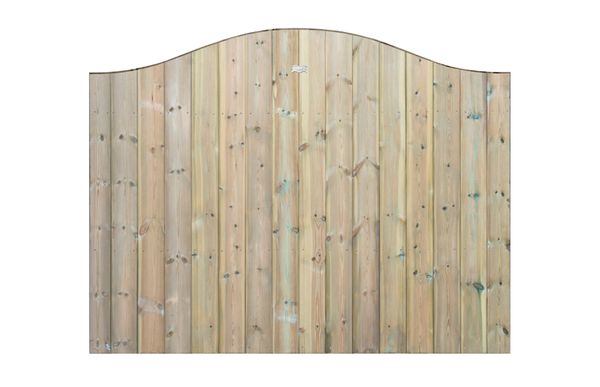 Tongue & Groove Omega Top Fence Panel (Pressure Treated)