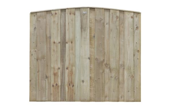Turret Bow Top Fence Panel (Pressure Treated)