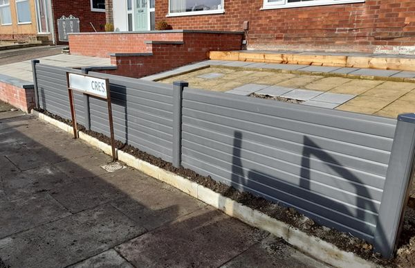 Flat Top Composite UPVC Fence Panels