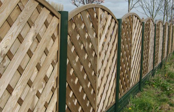Brown UPVC Fence Panel Base