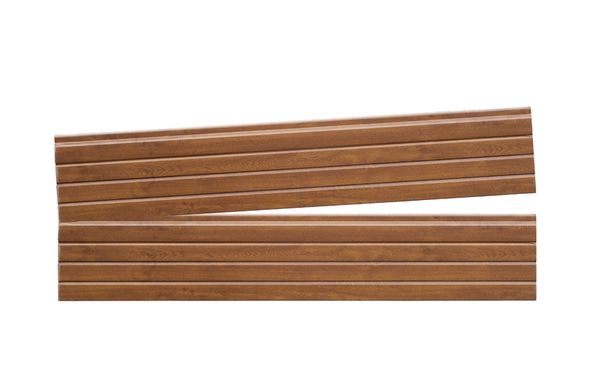 Golden Oak Woodgrain Wrapped uPVC Gravel Board