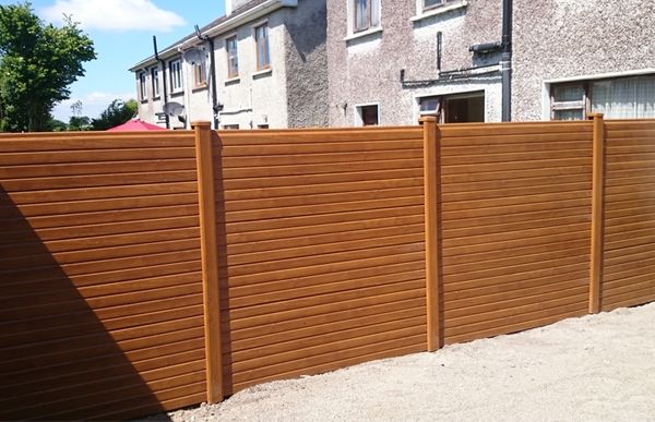 Golden Oak Woodgrain Wrapped uPVC Gravel Board