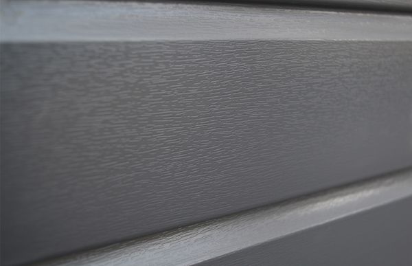 Anthracite Grey Woodgrain Wrapped uPVC Gravel Board