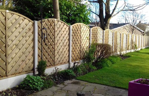 V Arched Fence Panel