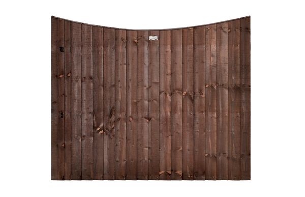 Vertical Lap Dished Fence Panel