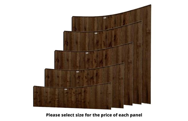 Vertical Lap Dished Fence Panel