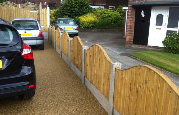 Vertical Lap Omega Top Fence Panel (Pressure Treated)