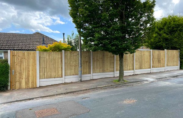 Vertical Lap Fence Panel (Pressure Treated)