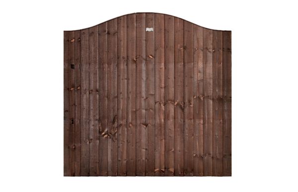 Vertical Lap Omega Top Fence Panel