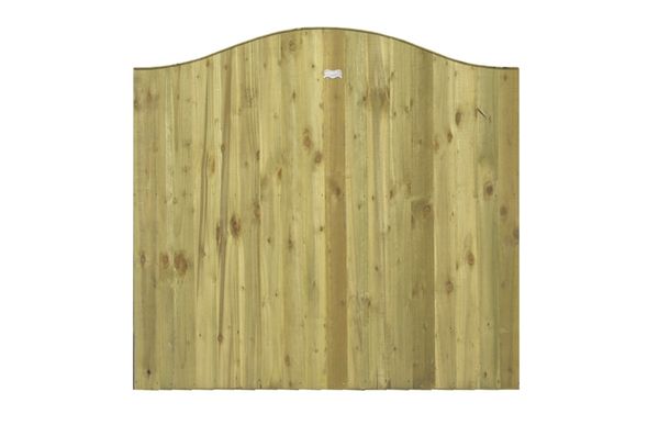 Vertical Lap Omega Top Fence Panel (Pressure Treated)