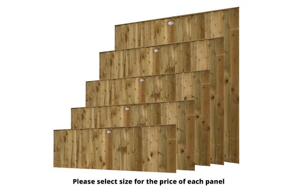 Vertical Lap Fence Panel (Pressure Treated)